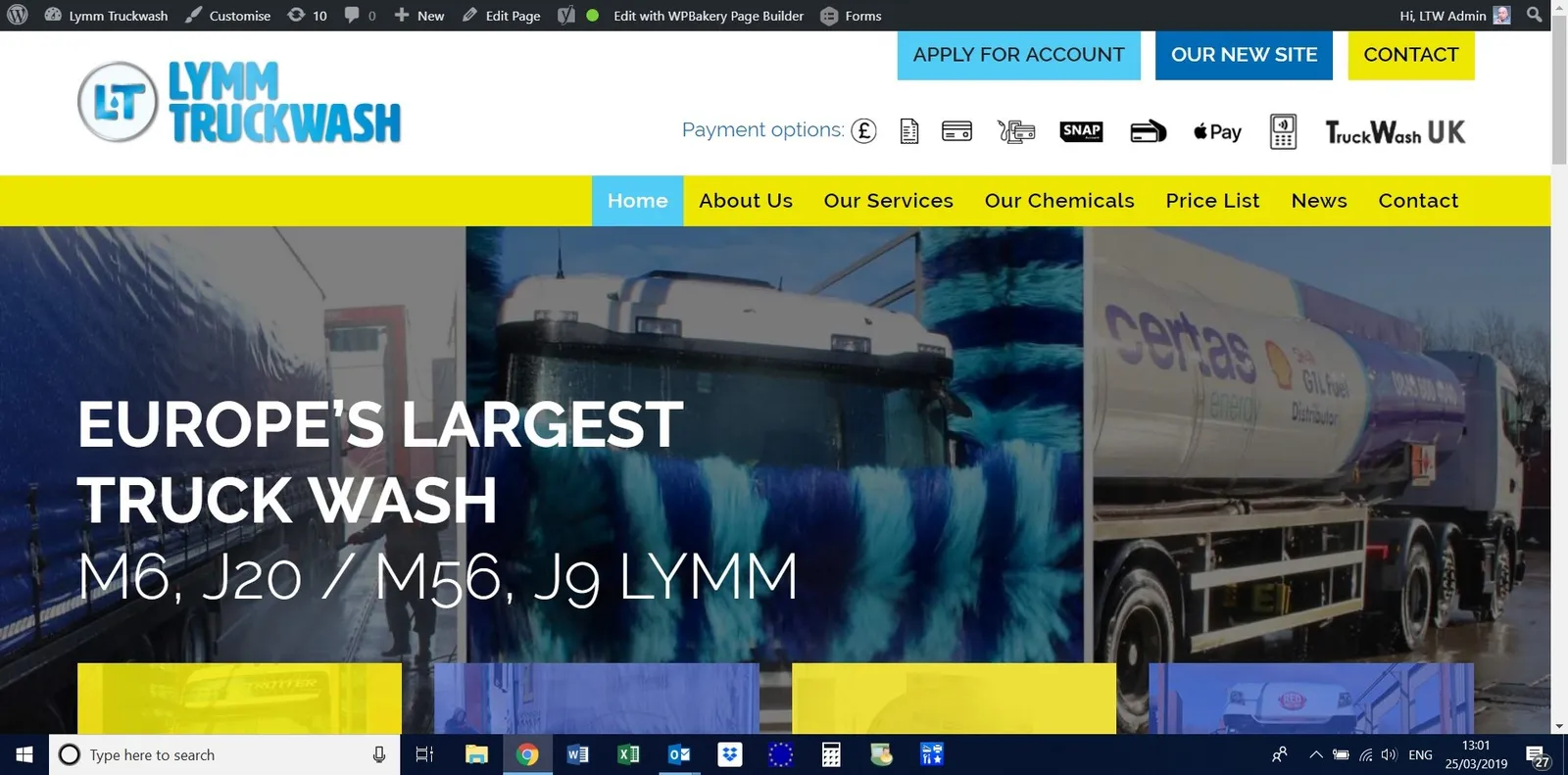 Lymm Truckwash new website